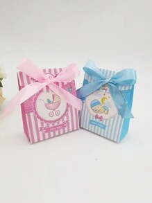 Juego de 10 cajas de regalo con forma de carrito de bebé para fiestas de revelación de género, decoraciones de baby shower, decoraciones familiares y regalos - Multicolor - Ver 6