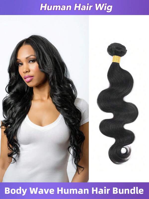 1Pc Pacotes 30 polegadas Body Wave Cabelo Humano Weave Remy Natural Preto Body Wave Pacotes Não Processado Brasileiro Virgem Cabelo Humano Extensões Para Mulheres Uso Diário 10-30 Polegadas 90g/Pc