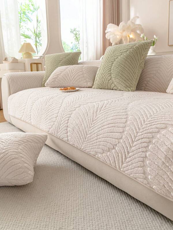 1pc Winter Soft Flannel Sofa Cushion, 1234 Seater Pet-Friendly, Modern Style Sofa Seat Covers, Back And Armrest Pad, Four-Seasons Use