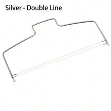 1pc Stainless Steel Cake Leveler With Scale & Adjustable Handle, Perfect For Baking, Cheese Cutting And Decorating Cakes, Ideal For Christmas And Party Gifts