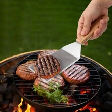 3 件套烧烤工具套件，含 50 张油纸、不锈钢锅盖、汉堡压榨机、烹饪铲，适合烧烤 - 彩色 - 查看 7