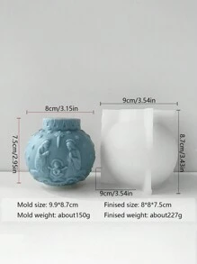 1pc Unique Bead Shaped Silicone Candle Mold DIY Christmas Decoration, Snowflake, Reindeer, Flower Ball Candle Making - Perfect For Home DIY Shops, Christmas Parties, DIY Supplies, And Christmas Accessories