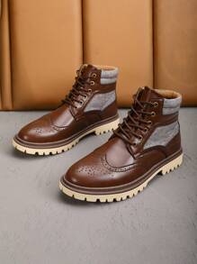 Women's Fashion Walking Shoes Casual Non-Slip Chukka Boots - màu nâu - Xem 4