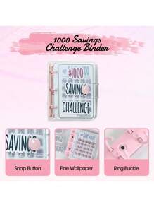 1000 Savings Challenge Binder, 52 Weeks Money Saving Challenge Binder, 2024 Reusable Mini Budget Planner With Cash Envelopes, Reusable Savings Binder, Suitable For Home, Gifts, Vacation And Holidays (Halloween, Christmas) Etc., Bohemian Style - Multicolor - View 7