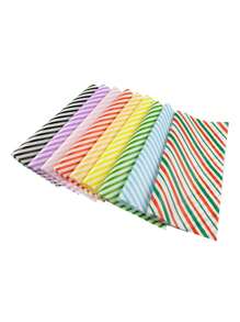 Pacote com 40/50 unidades de papel manteiga listrado para hambúrguer, ideal para embalar batatas fritas, frango frito, sanduíches, jogos americanos, assadeiras, perfeito para o Ano Novo, festas de fim de ano, embalagens de alimentos, embrulho de sanduíches, produtos de panificação, embalagens de alimentos prontos, Natal, decorações natalinas, pijamas de Natal, presentes de Natal e enfeites natalinos. - Multicolorido - Ver 12