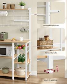 VASAGLE Baker's Racks - Weiss - Übersicht 5