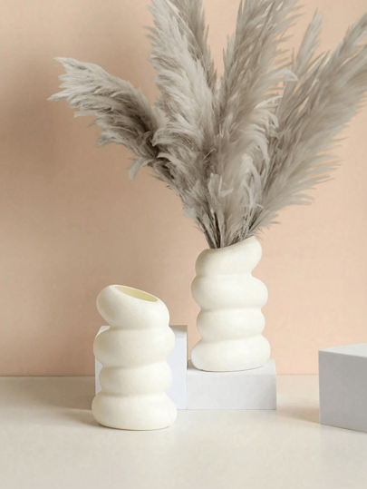 1pc Large Plastic Wit Flower Vase, ative Vase Bloemen Arrangement, Fresh Flowers, Dried Artificial Potted Plants, Tall Set, Applicable Pots, Office, Cafe, Home, Restaurant, As Father's Day Mother's Boyfriend/Girlfriend, Family, Coworkers, Halloween Vloer Home Room Glass view 4