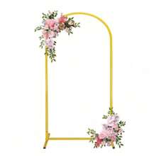 Boog Achtergrond Stand Ballon Boog Stand Stabiel Metaal Goud Bruiloft Boog Frame Voor Ceremonie Verjaardagsfeest Bruidsdouche Banket Decoratie Valentijnsdag, Kerstmis