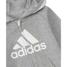 Adidas Baby Boys Or Baby Girls Logo Full Zip Hooded Cover |  | Baby Boys Coats - 灰石楠 - 查看 3