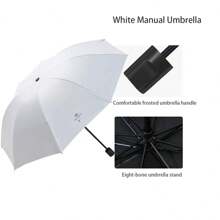 1 pieza Paraguas de viaje plegable automático a prueba de viento y agua de unicolor para escuela, oficina, hogar, verano, playa, viajes, regalos para damas de honor, decoración de habitación, playa, viajes, para hombres, para mujeres, vacaciones en la playa, verano, vacaciones, artículos esenciales de viaje - Multicolor - Ver 4