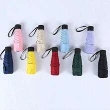 1 chiếc ô gấp nhỏ, ô du lịch mini bỏ túi chống nước, ô chống nắng nữ chống tia UV, ô che nắng và mưa, ô gấp năm lần siêu nhẹ và nhỏ gọn, ô du lịch mini, ô nhỏ gọn, di động cho ngày nắng và ngày mưa, ô che nắng chống gió, chống tia UV 99%, phù hợp cho nam và nữ, ô che nắng ngoài trời, ô dễ thương cho xe cắm trại, bé gái, bé trai, nam giới, ô gấp gọn cỡ lớn, nhỏ, vừa, chống thấm nước, nhẹ, giáo viên, mẹ, cha, quà tặng giáng sinh, ô trong suốt, ô bỏ túi mini - Nhiều màu - Xem 2