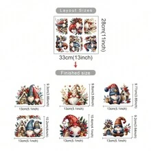 6 件套卡通圣诞节墙贴儿童房婴儿房装饰开关贴儿童房幼儿园墙贴 - 彩色 - 查看 13