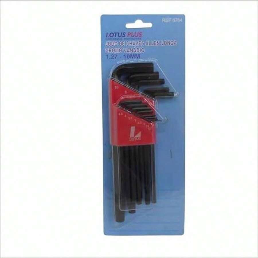 SET OF ALLEN KEYS WITH 13 PIECES LONG 1.27-10 8764 LOTUS - màu đen - Xem 1