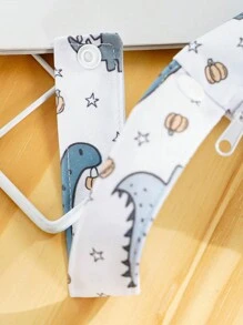 2PCS Dinosaur Print Mini Baby Diaper Nappy Bag Waterproof Storage Bag Baby Shower Family Decorations Gifts
