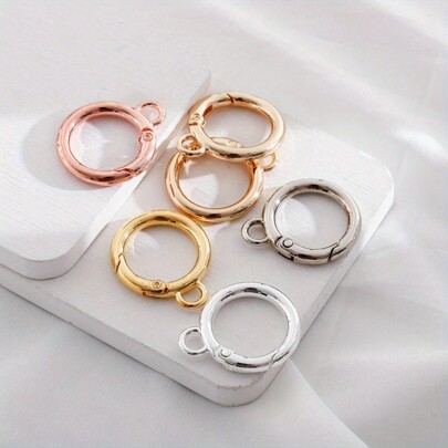 5pcs Stainless Steel Rotary Lobster Clasp, DIY Bag/Keychain Connecting Accessories