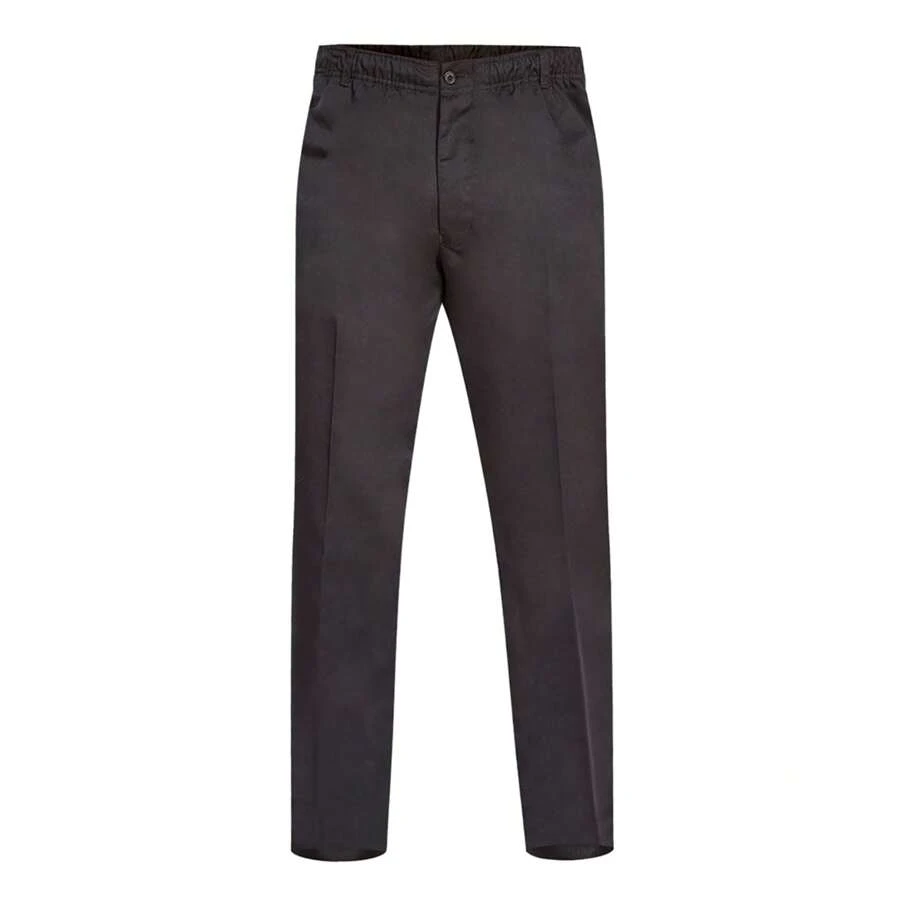 Duke D555 Mens Kingsize Basilio Full Elastic Waist Rugby Trousers (Black) - Black - View 1