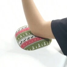 1 件圣诞驯鹿肘部扶手用于指甲手托支架扶手用于丙烯酸指甲垫手托带防滑底座肘部支撑用于美甲师休息垫手托用于美甲技术圣诞快乐礼物（布面） - 彩色 - 查看 3