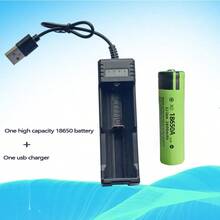 1 pin 18650 Lithium Ion 3.7v Đèn pin sạc có đầu nhọn Đèn pha quạt 4.2v Đèn pin độ sáng cao + 1 pin 18650 Lithium Ion USB 3.7v dung lượng lớn 26650/16340/14500/10440 Bộ sạc đa năng, Phụ kiện cắm trại - Một pin 18650 + một bộ sạc USB - Xem 1