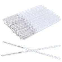 50支迷你一次性细长睫毛膏刷 微型睫毛刷 小号化妆刷 眉刷、眉刷、眼影刷、化妆刷、赠品 - 彩色 - 查看 11