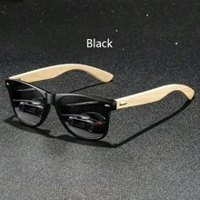 Moda Bambus Drewno Vintage Kwadrat Unisex Moda Okulary Mężczyźni Kobiety Luksusowa Marka Projektant Drewniane Moda Okulary Klasyczne Tropikalna Plaża Wakacje Lato Pastele Prostokąt Okulary Błyszczący Materiał Elegancki Estetyczny Wakacje Stroje Odcienie