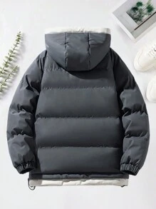 Men's Simple Commuter Casual Padded Padded Coat, Fall/Winter 2024