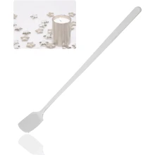 5pcs/Set Stainless Steel Candle Wax Mixing Spoons - 6.69 Inch Long Handle, Convenient For Melting And Making Candle Wax Molds