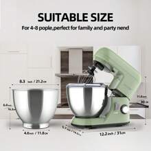 CHEFTRONIC 1pc Stand Mixer, 4L Tilt-Head Electric Household Stand Mixer - 1300W 6+P Speed, Multifunctional Kitchen Stand Up Mixer With Dough Hook, Whisk, Food Beater And Butter Beater - EU C Type Plug(220-240V) - View 11