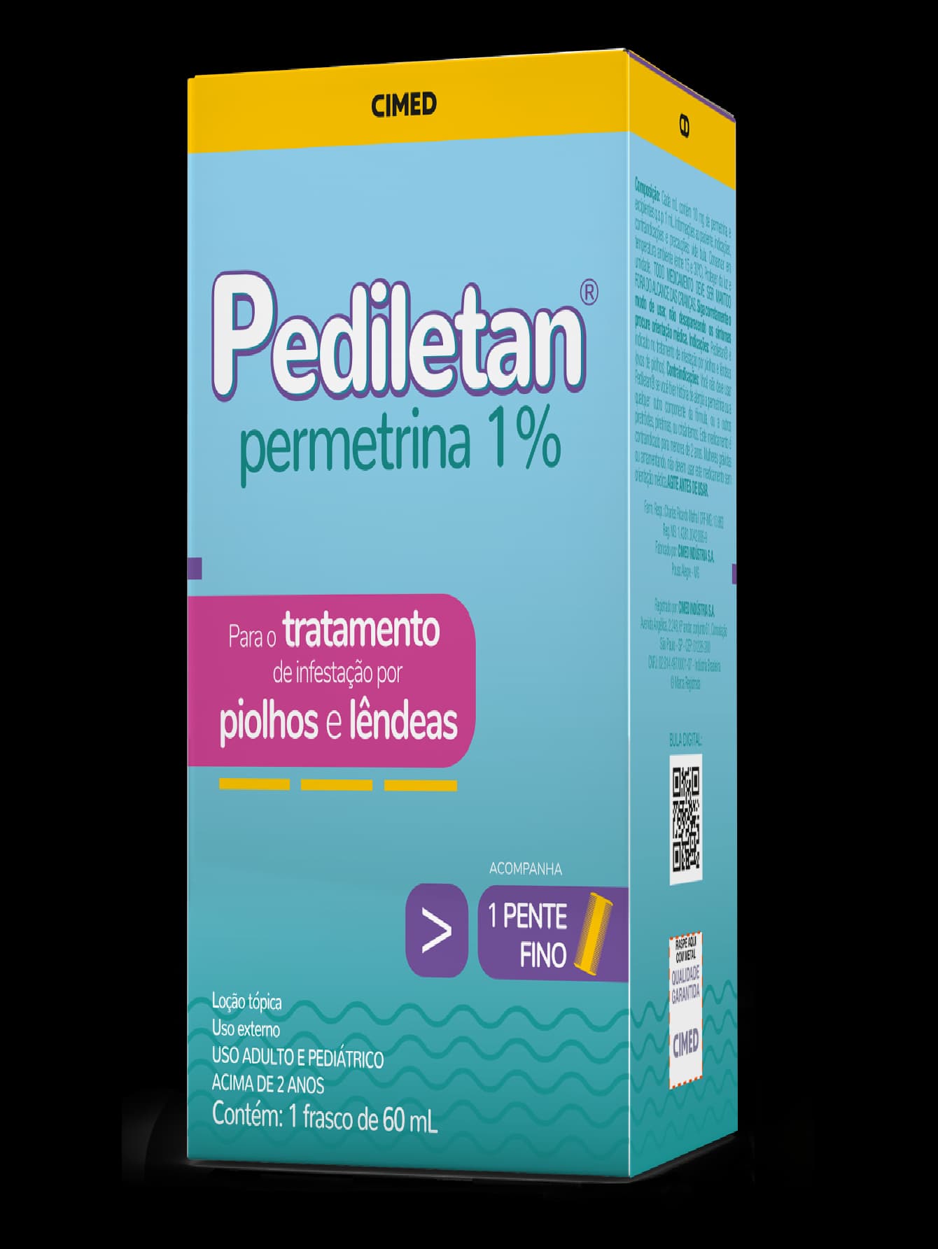 Pediletan Lotion 10mg/Ml 60ml + Fine Comb