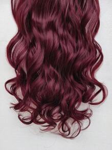 Clip In Synthetic Hair Extensions Long Wavy , Hair Extensions Clip In Hair Extensions22 Inch,Red Color