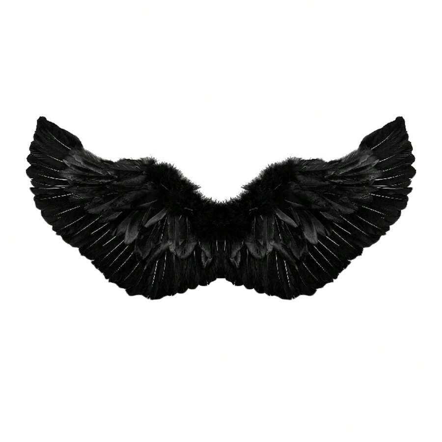 Adult Angel Wings Deluxe Feather Wings With Elastic Straps Halloween Costume Accessory For Men Women