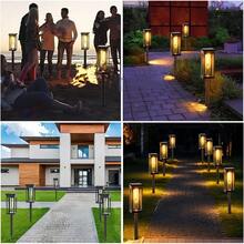Đèn đường năng lượng mặt trời LED2 lắp ngoài trời, đèn đường năng lượng mặt trời ngoài trời lên đến 12 giờ, chống thấm nước tự động bật/tắt, đèn sân vườn năng lượng mặt trời cho bãi cỏ/sân thượng/vỉa hè/lối đi xe/sân trong/vườn/trang trí cảnh quan ngày lễ Giáng sinh - ánh sáng đa sắc - Xem 2