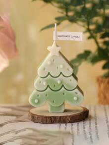 1支装圣诞树香薰蜡烛迷你可爱渐变蜡烛圣诞蜡烛装饰品礼品，房间装饰，礼物，圣诞装饰品，圣诞礼物 - 彩色 - 查看 9
