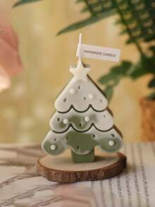1支装圣诞树香薰蜡烛迷你可爱渐变蜡烛圣诞蜡烛装饰品礼品，房间装饰，礼物，圣诞装饰品，圣诞礼物 - 彩色 - 查看 10
