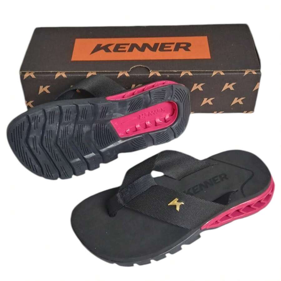 Kenner Rakka Women's Rubber Sole And EVA Insole - Hồng/Đen - Xem 1