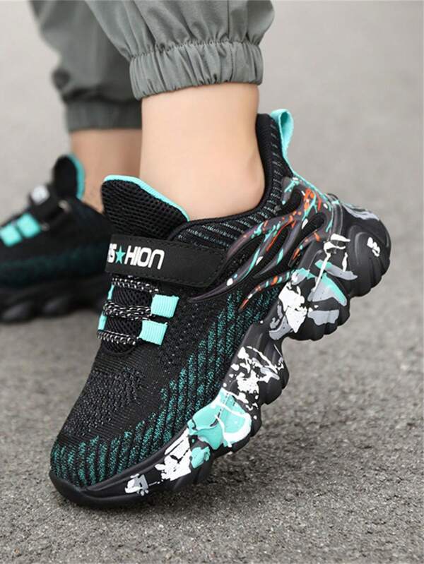 1 Pair Kids Breathable Mesh Casual Sports Shoes, All Seasons Style For Boys