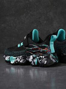 1 Pair Kids Breathable Mesh Casual Sports Shoes, All Seasons Style For Boys