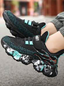 1 Pair Kids Breathable Mesh Casual Sports Shoes, All Seasons Style For Boys