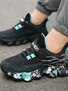 1 Pair Kids Breathable Mesh Casual Sports Shoes, All Seasons Style For Boys