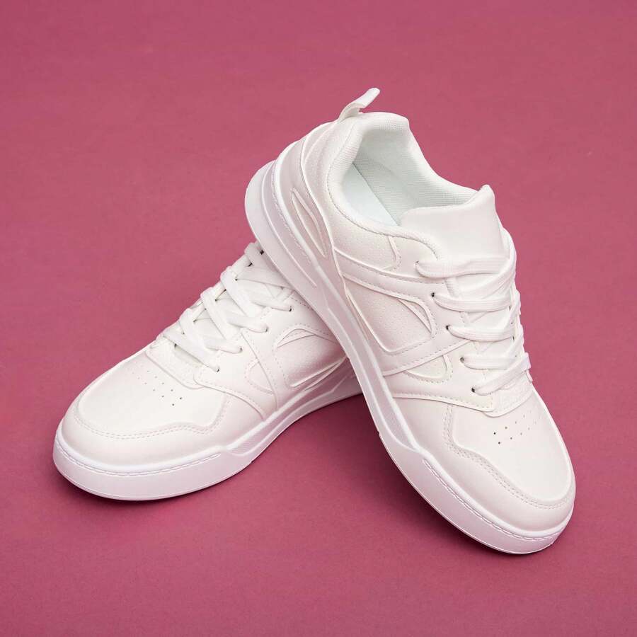 Andrea Brand Urban Tennis Shoes For Women Minimalist Design White Color With Light And Flexible High Quality Sole - White - View 1
