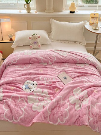1 pieza Manta infantil con diseño de flor de copo de nieve, manta ligera y transpirable para niños, super suave y cómoda, adecuada para dormitorios y salas de estar infantiles, regalo para el Día de los Enamorados
