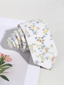 1 Cà vạt nam họa tiết hoa nhỏ giản dị, thích hợp cho các buổi hẹn hò, tiệc tùng, mặc hàng ngày và làm quà tặng - Nhiều màu - Xem 8