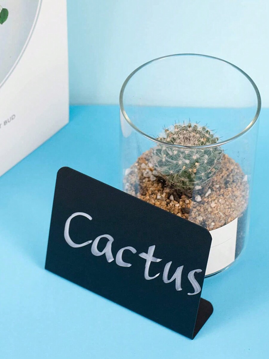 12 LVShaped Mini Chalkboard Signs Acrylic Chalkboard Buffet Labels