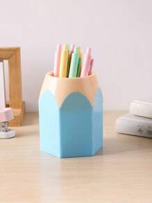 1 hộp đựng bút chì hình bút chì sáng tạo, hộp đựng dung tích lớn, cốc đựng bút để bàn dễ thương, giá đựng cọ trang điểm, giá đựng văn phòng phẩm hoạt hình nhiều màu sắc, thích hợp cho trường học, văn phòng, trang trí nhà cửa, quà tặng cho bạn bè, phụ kiện bàn làm việc văn phòng phẩm mùa tựu trường, đồ dùng văn phòng, giá đựng bút, phụ kiện văn phòng phẩm - Nhiều màu - Xem 20