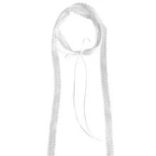 Panglică versatilă din dantelă Colier eșarfă lungă îngustă Accesoriu pentru guler stratificat, primăvară vară