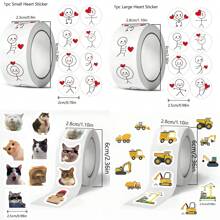 500pcs Cute Cat Water Bottle Sticker, Teenage Gift, Birthday Party, Kawaii Water Bottle Sticker, Laptop, Phone, Skateboard, Bike, Christmas, Easter Gift