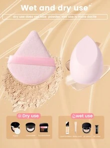 19件/6件/3件化妆工具套装包含：4个液体彩妆海绵、3个迷你化妆海绵、6个遮瑕指套海绵、3个定妆粉扑、1个化妆刷清洁蛋、1个化妆发箍。 （关键词：化妆、便宜、房间装饰、梳妆台、旅行、卧室、化妆配件、粉扑、美妆蛋、粉扑、化妆海绵、便宜、圣诞礼物、化妆、化妆工具、便宜好物、礼物、女士礼物、圣诞礼物、赠品、旅行、便宜好物、旅行必备） - 彩色 - 查看 7