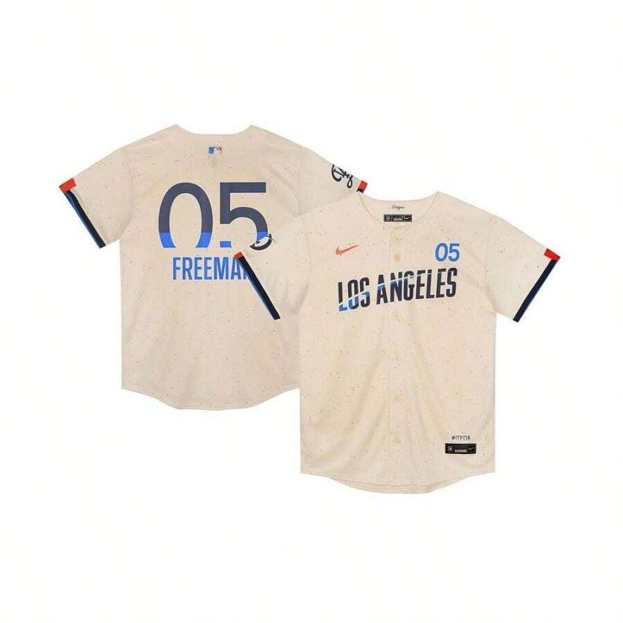 Nike Preschool Freddie Man Cream Los Angeles Dodgers 2024 City Connect