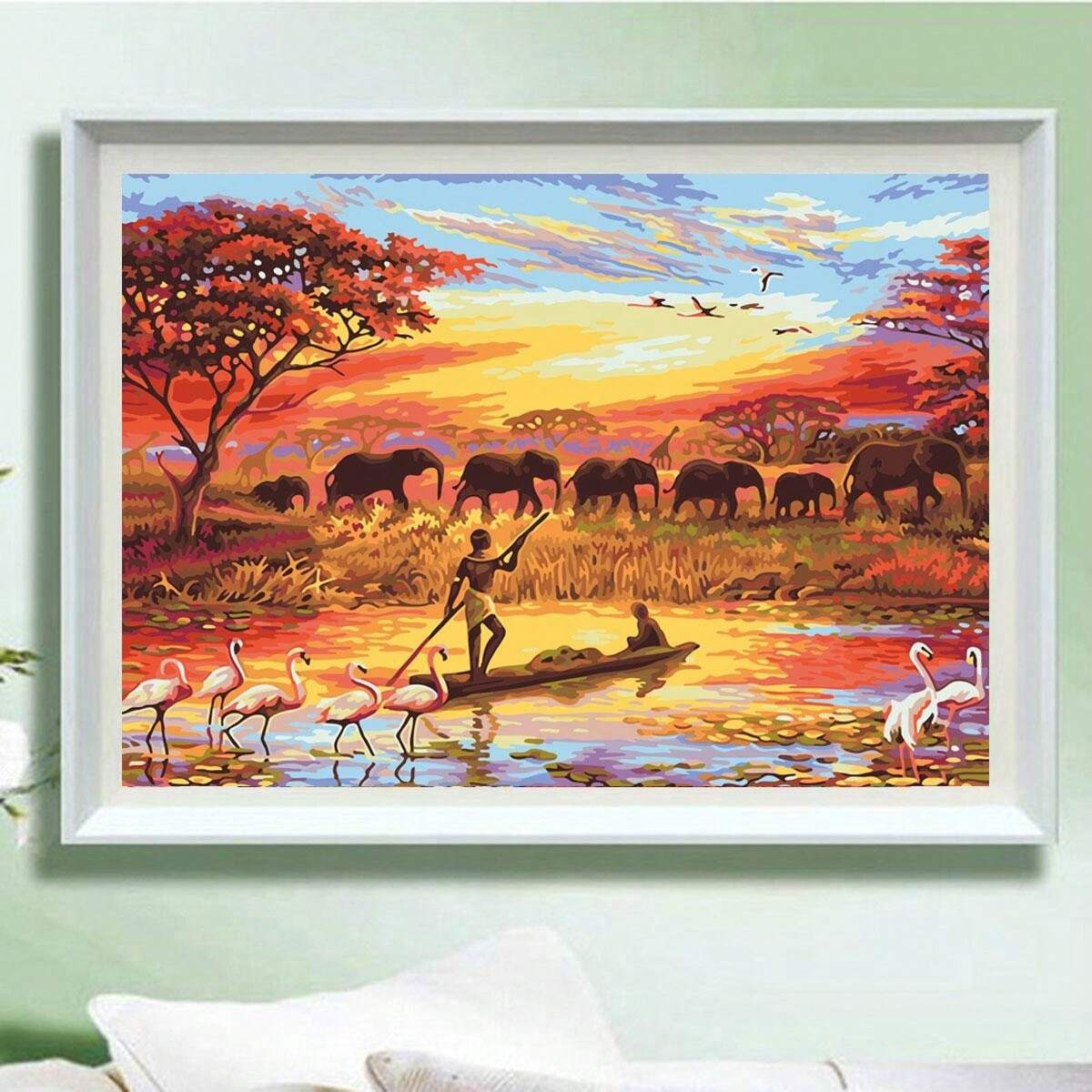 Claude François Diamant Peinture Forage Strass Point De Croix Diamant Broderie Motif Décoratif Pour La Maison Peinture Murale,50x65cm