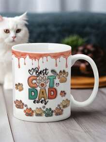 1 pieza Taza personalizada con nombre de mascota, se puede personalizar con nombre de perro o gato, taza de mascota, taza de café personalizada con nombre de mascota, taza personalizada, taza personalizada con nombre de mascota, taza con efecto 3D inflable impresa con perro y gato personalizada, diferentes estilos de tazas, regalo para amantes de mascotas, regalo para dueños de mascotas, adecuado para el Día de San Valentín, Día de la Madre, Día del Padre, cumpleaños o aniversario, regalo de boda, regalo para mamá, papá - Multicolor - Ver 5