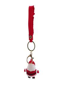 1 móc khóa ông già Noel Giáng sinh, mặt dây chuyền hoạt hình trang trí cây thông Noel, lựa chọn lý tưởng làm quà tặng - Nhiều màu - Xem 4